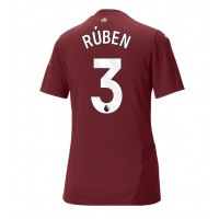 Camiseta Manchester City Ruben Dias #3 Tercera Equipación para mujer 2024-25 manga corta